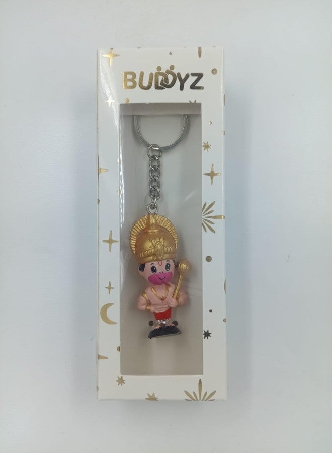 BUDDYZ Hanuman Ji Dress Set for Kids | Includes Face Mask, Gadha, Tail & Cute Keychain | Fancy Dress Costume for Ramleela, Stage Show, Religious Functions, School Competitions & Festivals - Image 5
